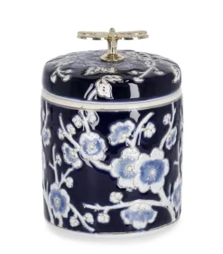 Vasi>Bizzotto VASO MENG C-TAPPO CIL BLU BIANCO H16
