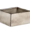 Vasi>Bizzotto VASO NIKOS QUADRATO BASSO BIANCO H10,5
