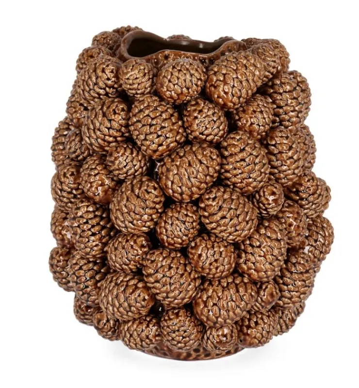Vasi>Bizzotto VASO PIGNA MARRONE H37,5