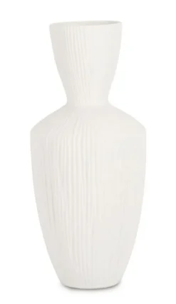 Vasi>Bizzotto VASO STRIPED BIANCO H47