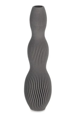 Vasi>Bizzotto VASO SVENNA GRIGIO H32,5