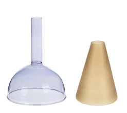 Vasi>Bizzotto VASO TEMPEL VT BLU ARANCIO H20,5