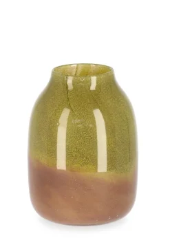 Vasi>Bizzotto VASO VENUS VT VERDE ARANCIO H21,2