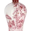 Vasi>Bizzotto VASO ZHEN BOMB ROSSO BIANCO ORO H32