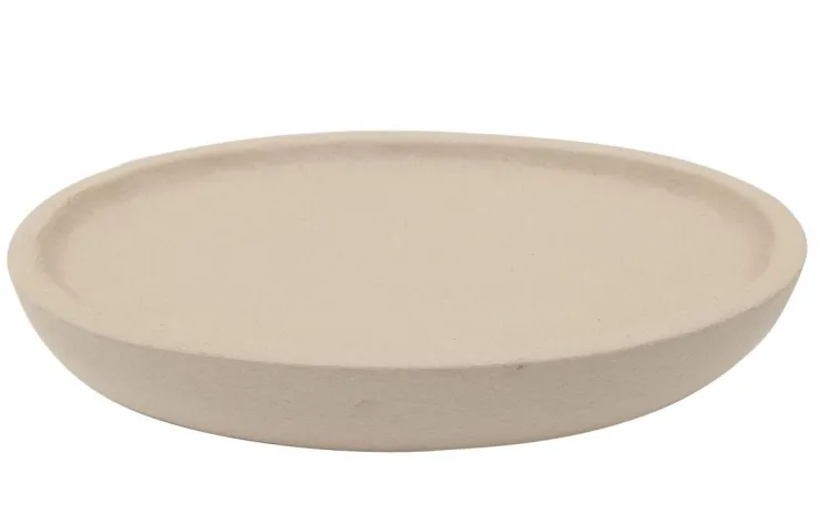 Vassoi E Centro Tavola>Bizzotto VASSOIO DECORATIVO OV ALLIGATOR BEIGE