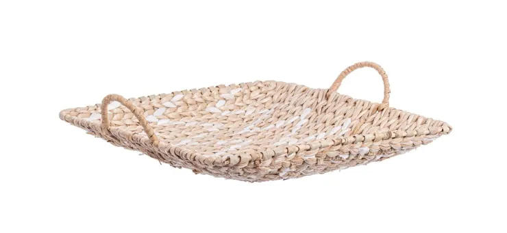 Ceste Decorative>Bizzotto VASSOIO HEAVING QU BIANCO 34X34