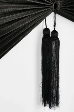 Decorazioni Parete>Bizzotto VENTAGLIO DECORATIVO NANKA NERO 39X81