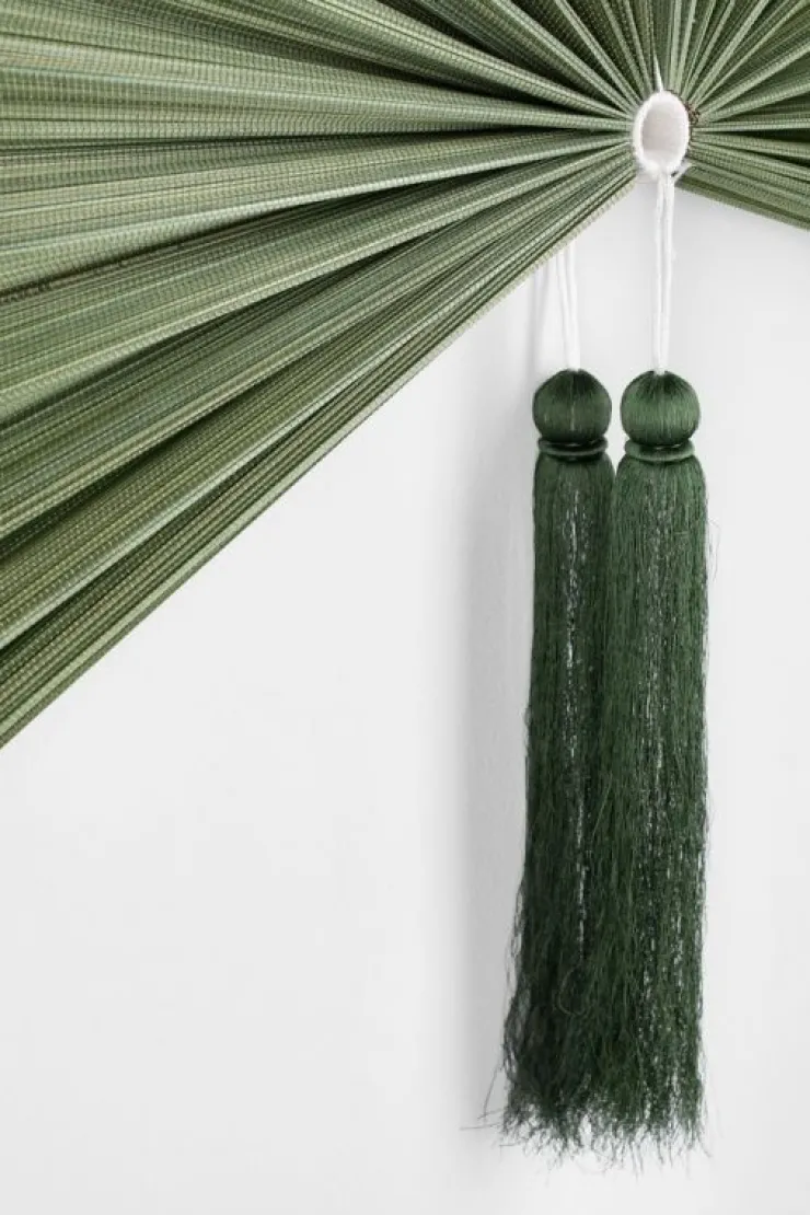 Decorazioni Parete>Bizzotto VENTAGLIO DECORATIVO NANKA VERDE 39X81