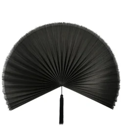 Decorazioni Parete>Bizzotto VENTAGLIO DECORATIVO NANKA NERO 60X123