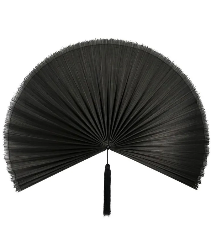 Decorazioni Parete>Bizzotto VENTAGLIO DECORATIVO NANKA NERO 60X123