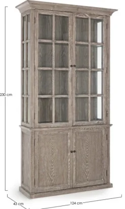 Vetrine>Bizzotto VETRINA IN LEGNO 4 ANTE - COLUMBIA